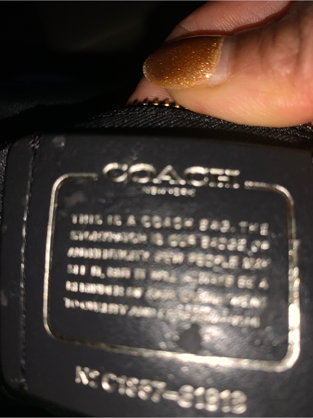Coach Black Leather Satchel with Gold-Tone Hardware - Picture 2 of 7